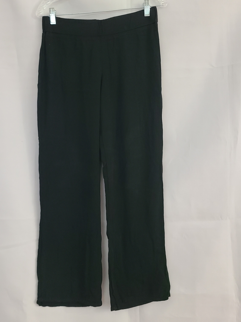 Monrow Sz XS Black Lightweight Pull On Minimalist Straight Leg Pants *FLAWED*